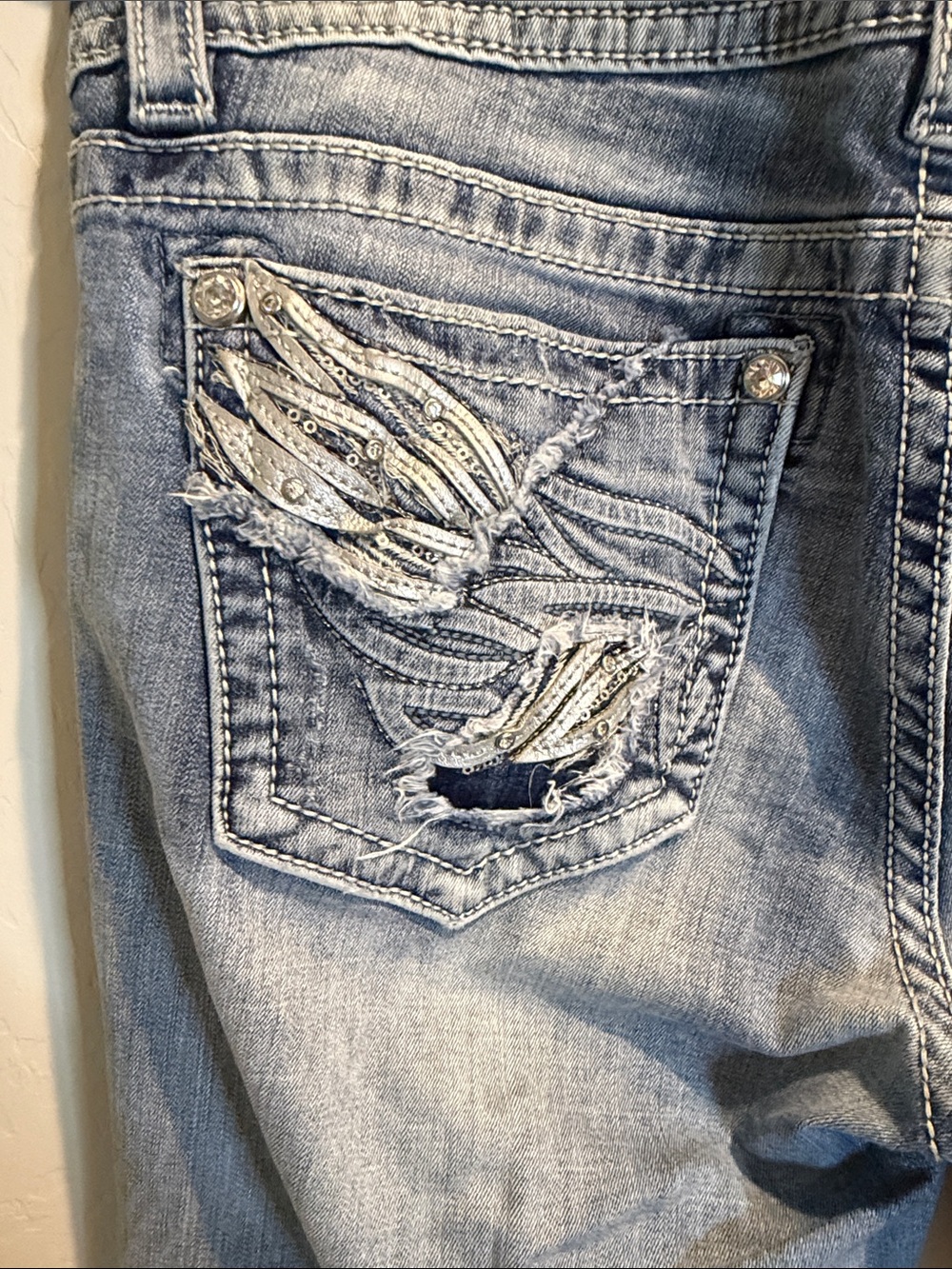 Miss Me Women's Light Blue Bootcut Jeans - Picture 10 of 13